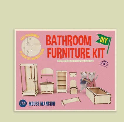 Bathroom Furniture Kit by Mouse Mansion DIY Furniture Kits