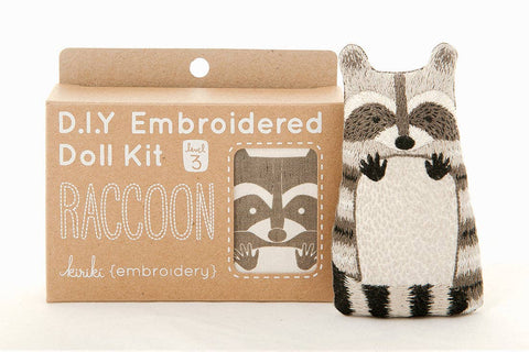 Raccoon - Level 3 Embroidery Kit by Kiriki Press