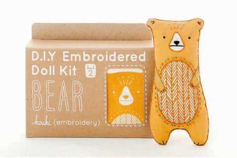 Bear Level 2 Embroidery Kit by Kiriki Press