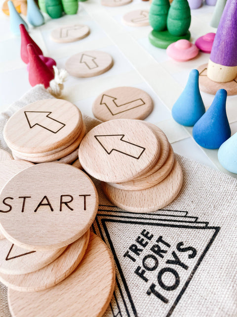 Wooden Disk Coding Set ( 2") - by Tree Fort Toys