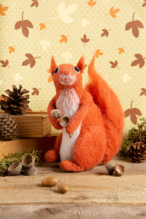 Red Squirrel Needle Felting Kit - by Hawthorn Handmade