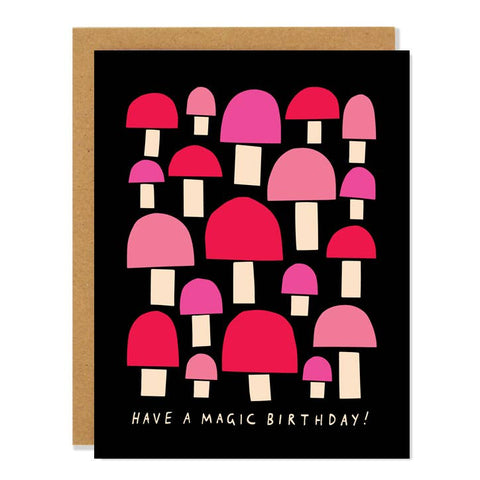 Have a Magic Birthday Mushrooms Card by Badger & Burke