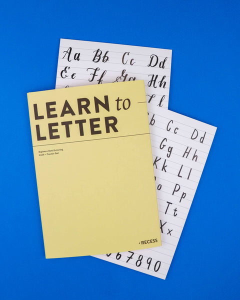 Learn To Letter Notebook by Recess Shop