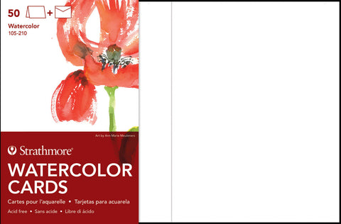 Watercolour Cards 50-pack by Strathmore