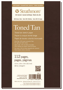 Art Journal Toned Tan Soft Cover 400 series - large - by Strathmore