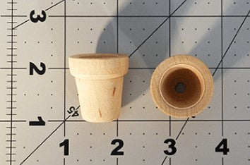 Tiny Wooden Flower Pot