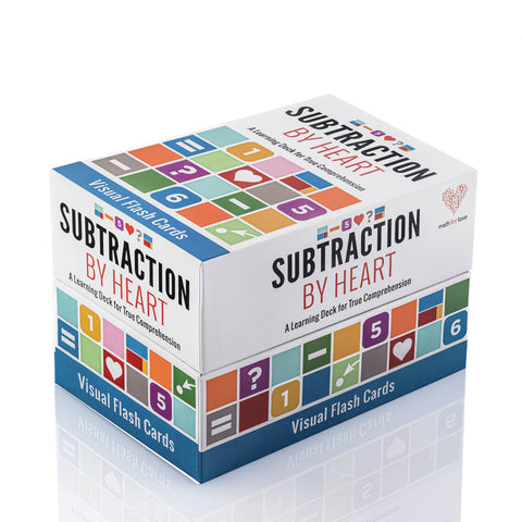 MATH FOR LOVE - Subtraction by Heart | Visual Memory Flash Cards