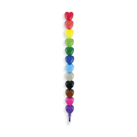 Heart to Heart Stacking Crayon by Ooly