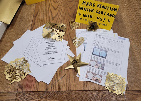 Now On The Curiosity Table: Golden Papercraft