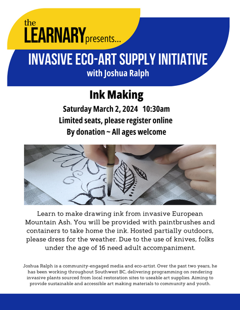 Invasive Eco-Art Supply Initiative: Ink Making