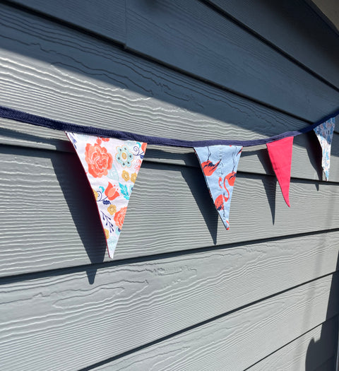 Learnary Bunting: Various Multi-Coloured by the Tangled Garden