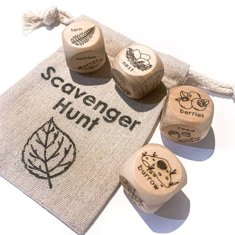 Forest Scavenger Hunt Wooden Dice by Tree Fort Toys
