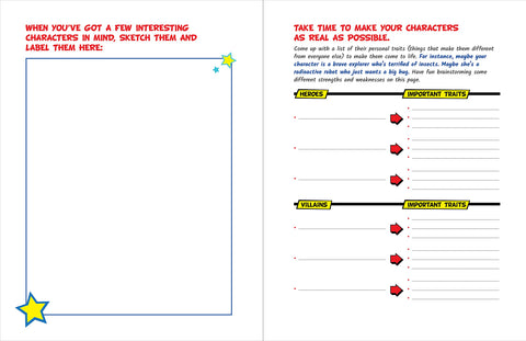 Draw Your Own Comic Book: Heroes and Villains