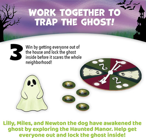 Ghost In The Attic Glow in the Dark Cooperative Game by Peaceable Kingdom