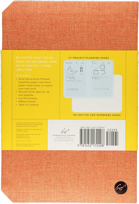 Go-To Notebook with Mohawk Paper Persimmon Orange Lined : (Lined Notebooks, Notebooks with Lines, Orange Notebooks) (Diary)