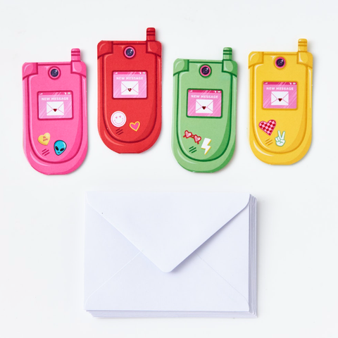 Set of 28 Flip Phone Valentines by Paper Source Wholesale