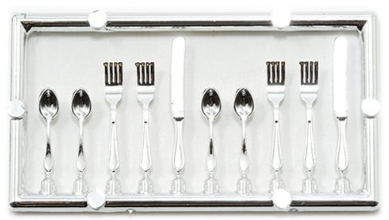 Mini Cutlery Silverware Table Setting by Miniature Classics