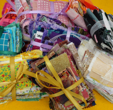 Mini Bundle of Quilting Fabric Pieces by the Tangled Garden