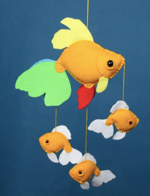 School of Goldfish Hand Stitching Kit: Rita Van Tassel Studio
