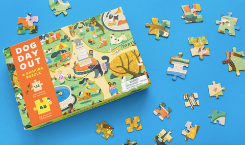 Dog Day Out 180-Piece Sharing Puzzle for Kids and Grownups