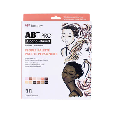 PRO Alcohol-Based Art Markers: People Palette - 12-Pack by Tombow