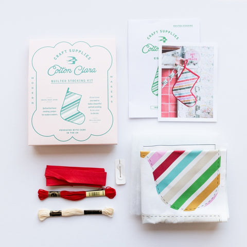 Heirloom Quilted Stocking Kit by Cotton Clara