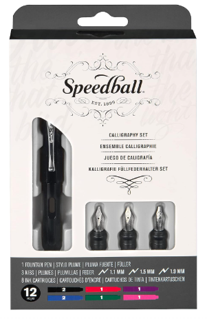Calligraphy Pen Set - 12 pieces (Speedball)