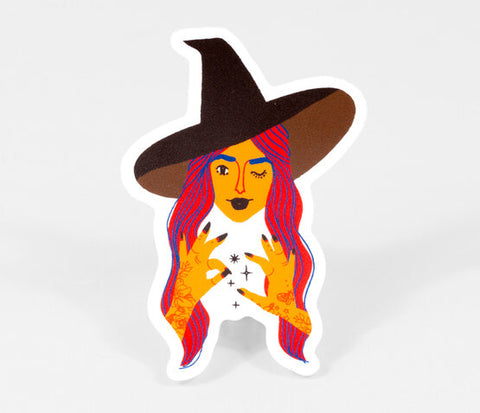 Witchy Woman Vinyl Sticker by Wild Optimist