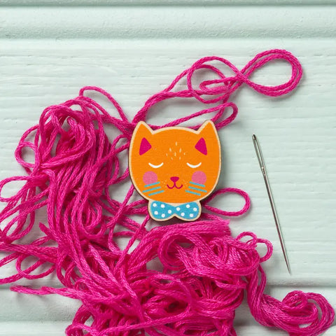 Cat Magnetic Needle Minder by Hawthorn Handmade