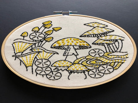 Fungus Among Us Mushroom Embroidery Kit by Hook, Line & Tinker