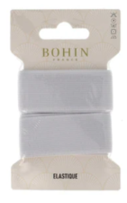Bohin Elastic 28 mm wide x 0.8 m white