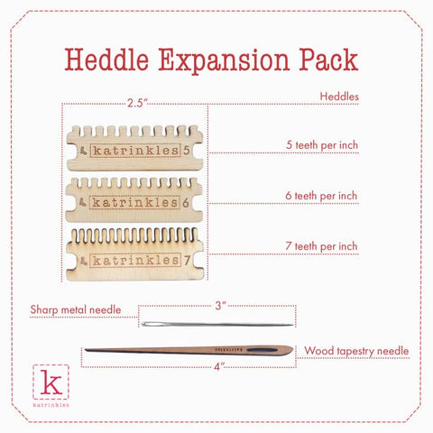 Heddle Expansion Pack for Smaller Darning Loom by Katrinkles