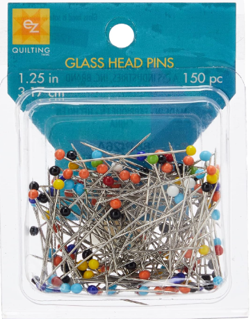 Glass-Headed Pins - EZ Quilting