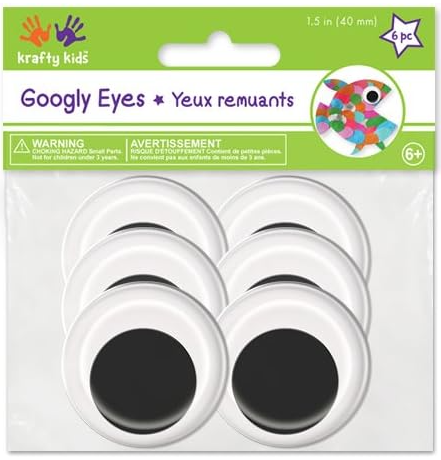 Googly Eyes - Extra Large - 6 pieces by Krafty Kids