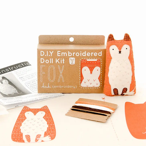 Fox - Level 2 Embroidery Kit by Kiriki Press