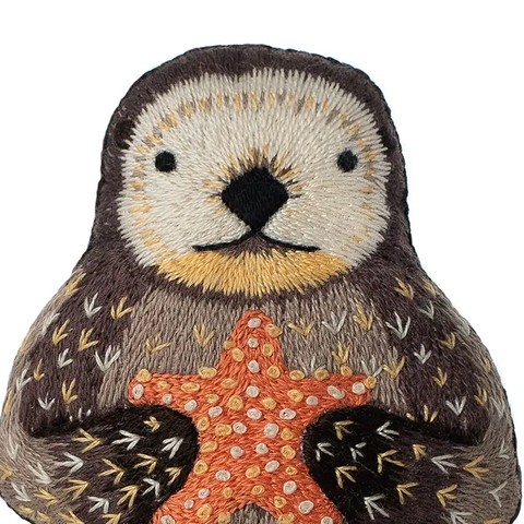 Otter - Level 3 Embroidery Kit by Kiriki Press