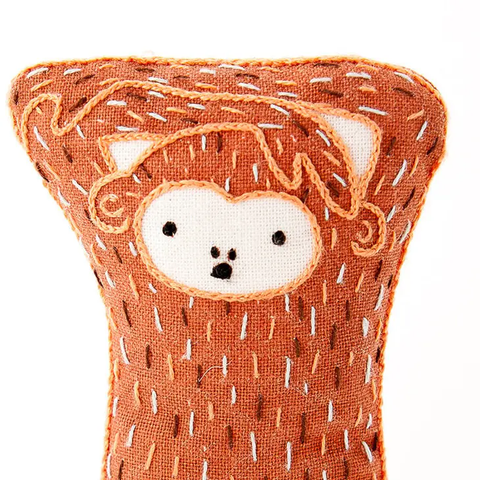 Monkey -Level 1  Embroidery Kit by Kiriki Press