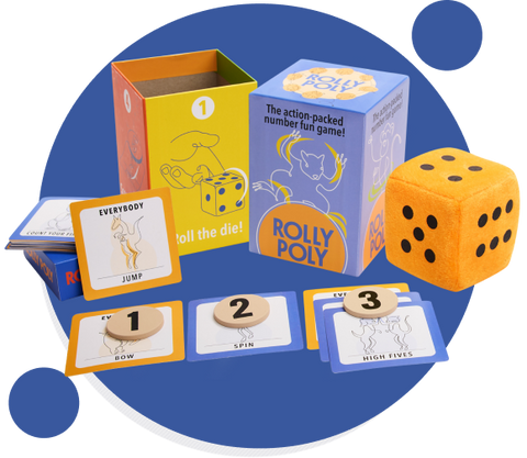 NEW! Rolly Poly The action-packed number fun game! by Math for Love