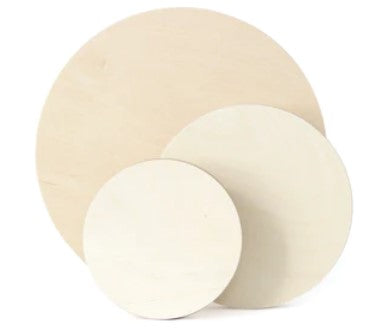 Round Wood Art Panels by Craft Medley