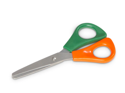 School scissors - Blunt Tip, Plastic Handle - Left or right handed