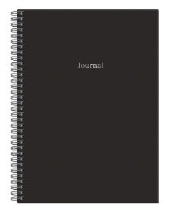 Journal Black Spiral Wire-O by Galison