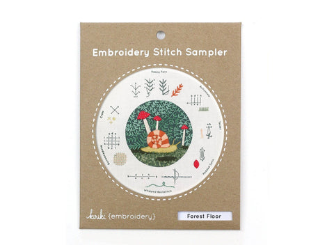 Forest Floor  Embroidery Sampler from Kiriki Press