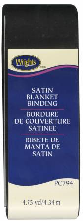 Blanket Binding - Satin Black