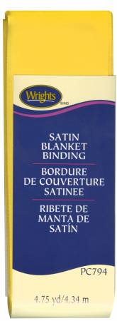 Blanket Binding - Satin Yellow