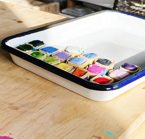 Enamelware Mixing Tray by Beam Paints