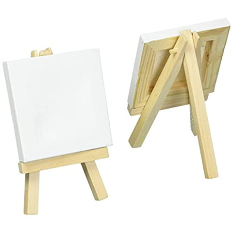 Artist Canvas with Mini Easel (2.4 x 3.1 inches)