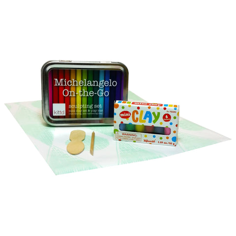 Michelangelo On-the-Go Miniature Modelling Clay Kit in a Tin Can