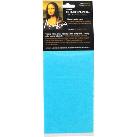 Mona Lisa Super Chacopaper  Magic Transfer Paper by Speedball in blue or white