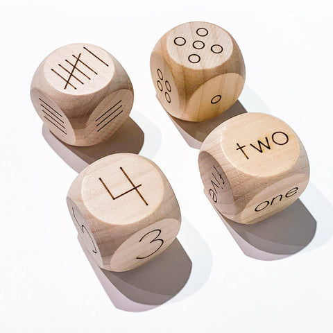 Numbers 1-6 Wooden Dice Set by Tree Fort Toys
