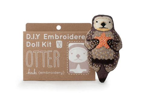 Otter - Level 3 Embroidery Kit by Kiriki Press
